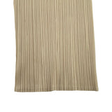 PLEATS PLEASE ISSEY MIYAKE プリーツロングパンツ PP04-JF609 ベージュ ポリエステル レディース その他ボトムス