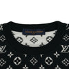 ルイ・ヴィトン LOUIS VUITTON グラディエントモノグラムニットセーター HQN42W ブラック コットン メンズ ニット