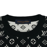 ルイ・ヴィトン LOUIS VUITTON グラディエントモノグラムニットセーター HQN42W ブラック コットン メンズ ニット