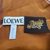 ロエベ LOEWE ×Paula's Ibiza ロゴ刺繍半袖Tシャツ S616Y07X51 オレンジ コットン レディース 半袖シャツ