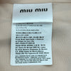 ミュウミュウ miu miu リボン装飾ノースリーブワンピース MF3313 ピンク レーヨン レディース ワンピース