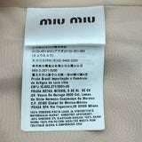 ミュウミュウ miu miu リボン装飾ノースリーブワンピース MF3313 ピンク レーヨン レディース ワンピース