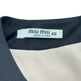 ミュウミュウ miu miu リボン装飾ノースリーブワンピース MF3313 ピンク レーヨン レディース ワンピース