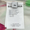 バレンシアガ BALENCIAGA ロゴ総柄ボウタイブラウス 482308 マルチカラー シルク レディース ブラウス