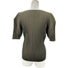 PLEATS PLEASE ISSEY MIYAKE 半袖プリーツカットソー PP91-JK072 カーキ ポリエステル レディース カットソー