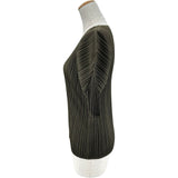 PLEATS PLEASE ISSEY MIYAKE 半袖プリーツカットソー PP91-JK072 カーキ ポリエステル レディース カットソー
