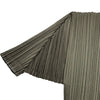 PLEATS PLEASE ISSEY MIYAKE 半袖プリーツカットソー PP91-JK072 カーキ ポリエステル レディース カットソー