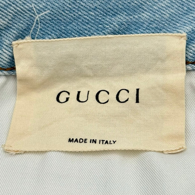 グッチ GUCCI ハートパッチデニムパンツ 467288 ライトブルー デニム