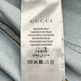 グッチ GUCCI ハートパッチデニムパンツ 467288 ライトブルー デニム レディース デニムパンツ