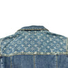 ルイ・ヴィトン LOUIS VUITTON モノグラム総柄デニムジャケット WJA15CKJ ブルー デニム レディース デニムジャケット