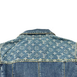 ルイ・ヴィトン LOUIS VUITTON モノグラム総柄デニムジャケット WJA15CKJ ブルー デニム レディース デニムジャケット