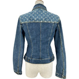ルイ・ヴィトン LOUIS VUITTON モノグラム総柄デニムジャケット WJA15CKJ ブルー デニム レディース デニムジャケット
