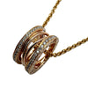 ブルガリ BVLGARI ビーゼロワンレジェンドネックレス ピンクゴールド 750pg ダイヤモンド ジュエリー