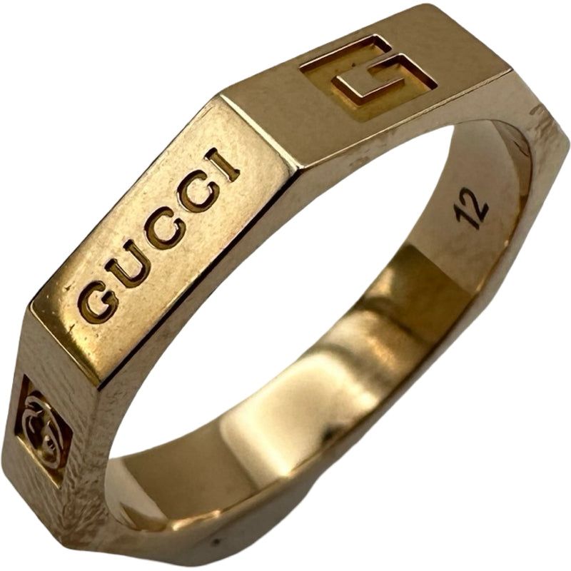 グッチ GUCCI オクタゴナリング ピンクゴールド 750 ジュエリー | 中古