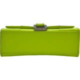 バレンシアガ BALENCIAGA アワーグラス ミニ 637372 イエロー クロコ型押しレザー レディース ショルダーバッグ