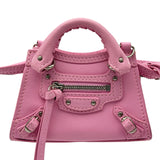 バレンシアガ BALENCIAGA ネオ クラシック スーパーナノ 669537 ピンク レザー レディース ショルダーバッグ