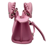 バレンシアガ BALENCIAGA ネオ クラシック スーパーナノ 669537 ピンク レザー レディース ショルダーバッグ