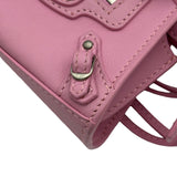 バレンシアガ BALENCIAGA ネオクラシック スーパーナノ 669537 ピンク レザー レディース ショルダーバッグ