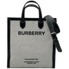 バーバリーロンドン BURBERRY LONDON ホースフェリートートバッグ ブラック キャンバス レディース ショルダーバッグ