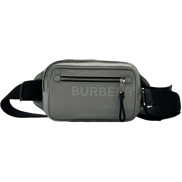 BURBERRY モノグラム ボディバッグ ウエストポーチ バーバリーロンドン BURBERRY LONDON ウエストポーチ グレー ナイロン