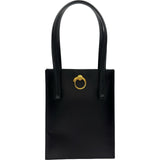 カルティエ Cartier パンテールトート ブラック レザー レディース トートバッグ