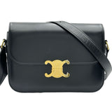 セリーヌ CELINE クラシック トリオンフ 187363BF438NO ブラック レザー レディース ショルダーバッグ