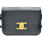 セリーヌ CELINE クラシック トリオンフ 187363BF438NO ブラック レザー レディース ショルダーバッグ