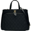 シャネル CHANEL アフィニティスモールショッピングバッグ A93750 2番台 ブラック ゴールド金具 キャビアスキン レディース トートバッグ