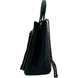 シャネル CHANEL アフィニティスモールショッピングバッグ A93750 2番台 ブラック ゴールド金具 キャビアスキン レディース トートバッグ