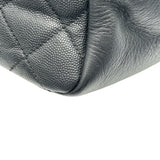 シャネル CHANEL アフィニティスモールショッピングバッグ A93750 2番台 ブラック ゴールド金具 キャビアスキン レディース トートバッグ