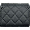 シャネル CHANEL CCフィリグリーウォレット A81940 ブラック ゴールド金具 キャビアスキン レディース 二つ折り財布
