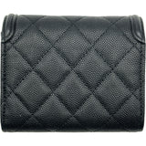 シャネル CHANEL CCフィリグリーウォレット A81940 ブラック ゴールド金具 キャビアスキン レディース 二つ折り財布