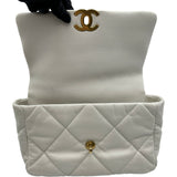 シャネル CHANEL CHANEL 19 ラージ AS1161 ホワイト ゴールド/シルバー金具 ラムスキン レディース ショルダーバッグ