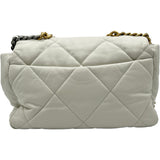 シャネル CHANEL CHANEL 19 ラージ AS1161 ホワイト ゴールド/シルバー金具 ラムスキン レディース ショルダーバッグ