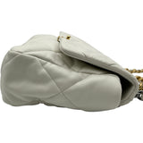 シャネル CHANEL CHANEL 19 ラージ AS1161 ホワイト ゴールド/シルバー金具 ラムスキン レディース ショルダーバッグ