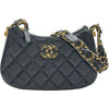 シャネル CHANEL CHANEL19 スモールホーボー AP3647 ブラック ゴールド金具 ラムスキン レディース ショルダーバッグ