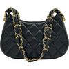 シャネル CHANEL CHANEL19 スモールホーボー AP3647 ブラック ゴールド金具 ラムスキン レディース ショルダーバッグ