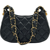 シャネル CHANEL CHANEL19 スモールホーボー AP3647 ブラック ゴールド金具 ラムスキン レディース ショルダーバッグ