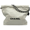 シャネル CHANEL CHANEL 22 ハンドバッグ AS3261 ホワイト シルバー/ブラック金具 シャイニーカーフ レディース ハンドバッグ