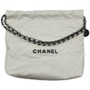 シャネル CHANEL CHANEL 22 ハンドバッグ AS3261 ホワイト シルバー/ブラック金具 シャイニーカーフ レディース ハンドバッグ