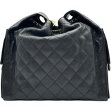 シャネル CHANEL CHANEL25 ミディアム ブラック ゴールド金具 キャビアスキン レディース ショルダーバッグ