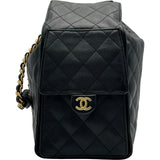 シャネル CHANEL CHANEL25 ミディアム ブラック ゴールド金具 キャビアスキン レディース ショルダーバッグ