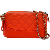 シャネル CHANEL ガブリエルホーボー A94505 28番台 オレンジ シルバー金具/ゴールド金具 カーフスキン レディース ショルダーバッグ