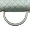 シャネル CHANEL ココハンドル29 A92991 ライトブルー ゴールド金具 キャビアスキン レディース ショルダーバッグ