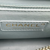 シャネル CHANEL ココハンドル29 A92991 ライトブルー ゴールド金具 キャビアスキン レディース ショルダーバッグ