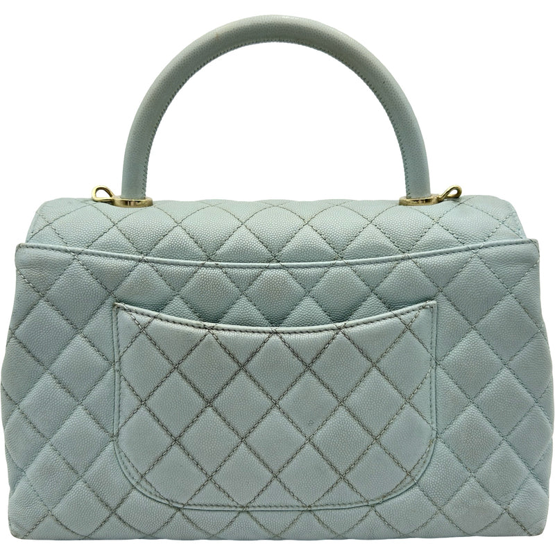 シャネル CHANEL ココハンドル29 A92991 ライトブルー ゴールド金具