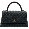 シャネル CHANEL ココハンドル29 A92991 21番台 ブラック シルバー金具 キャビア・リザードスキン レディース ショルダーバッグ