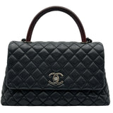 シャネル CHANEL ココハンドル29 A92991 21番台 ブラック シルバー金具 キャビア・リザードスキン レディース ショルダーバッグ