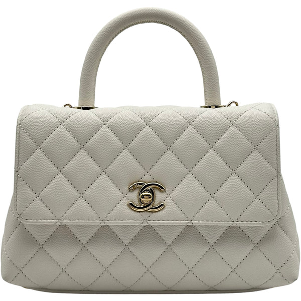 シャネル CHANEL ココハンドルXS A92990 ホワイト ゴールド金具