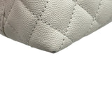 シャネル CHANEL ココハンドルXS A92990 ホワイト ゴールド金具 キャビアスキン レディース ハンドバッグ
